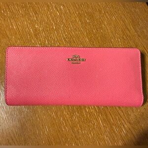 Coach Vibrant Pink Women's Wallet